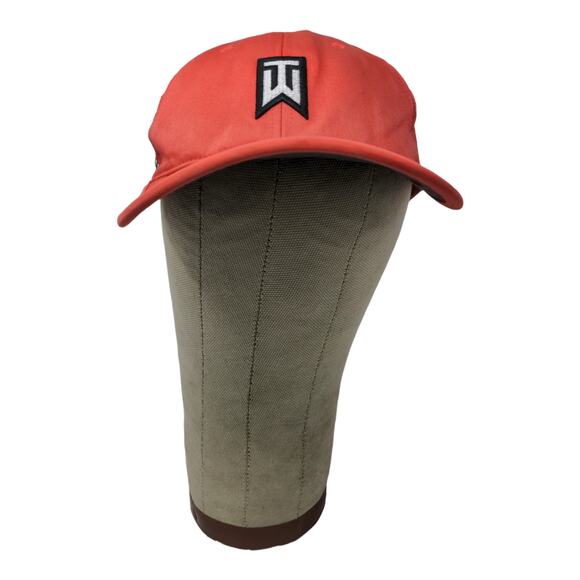 Nike Golf RZN Vapor Tiger Woods Strapback Hat Pink Red Embroidered SEE DESC - Picture 1 of 13